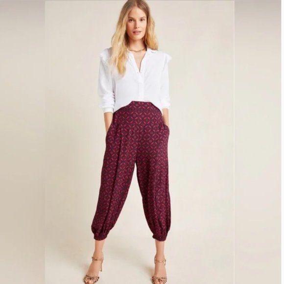 Anthropologie Pants - Anthropologie high rise pattern jogger pant